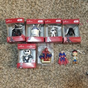 Starwars, Superman, Spiderman ,Jack ORNAMENTS